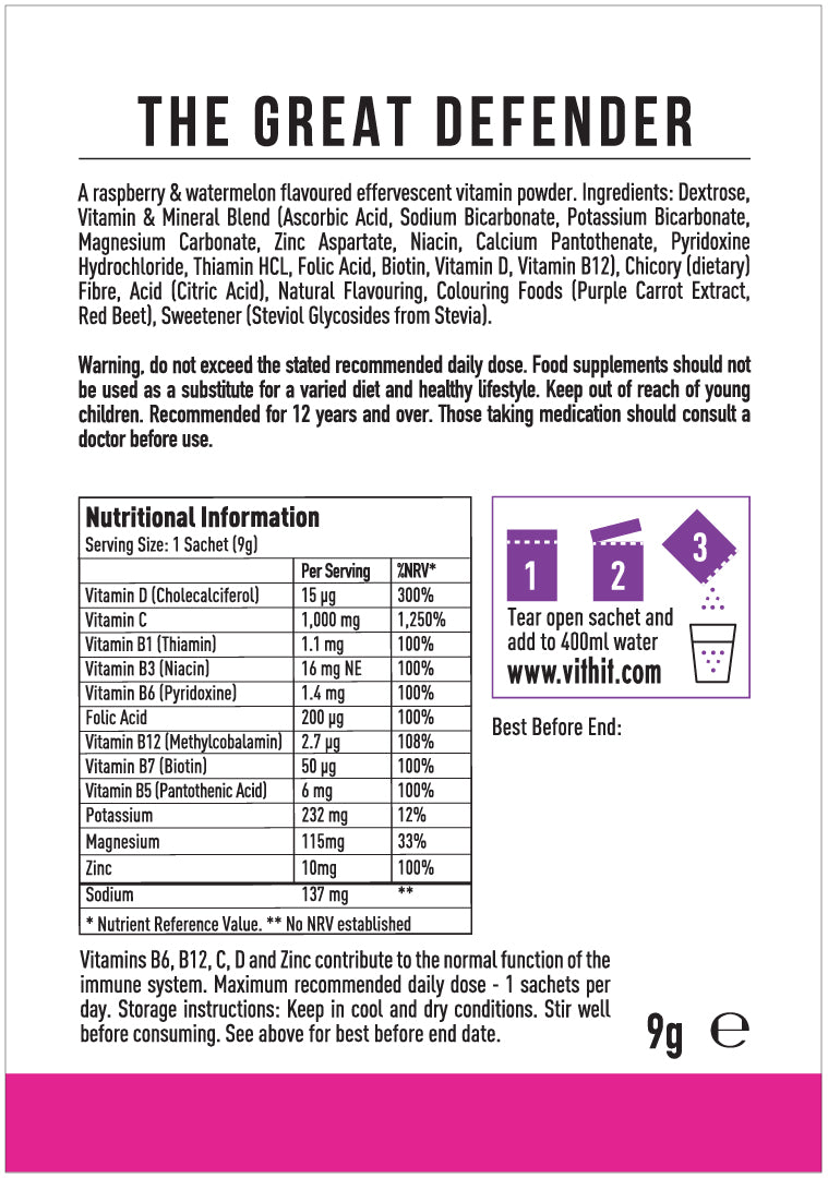VITHIT THE GREAT DEFENDER - RASPBERRY & WATERMELON