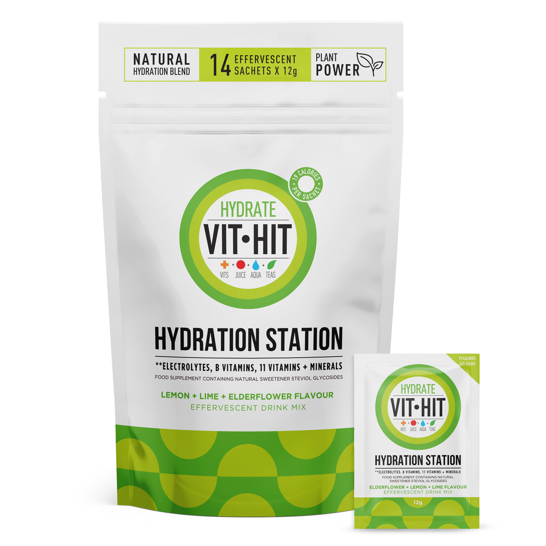 VITHIT HYDRATION STATION - LEMON, LIME & ELDERFLOWER