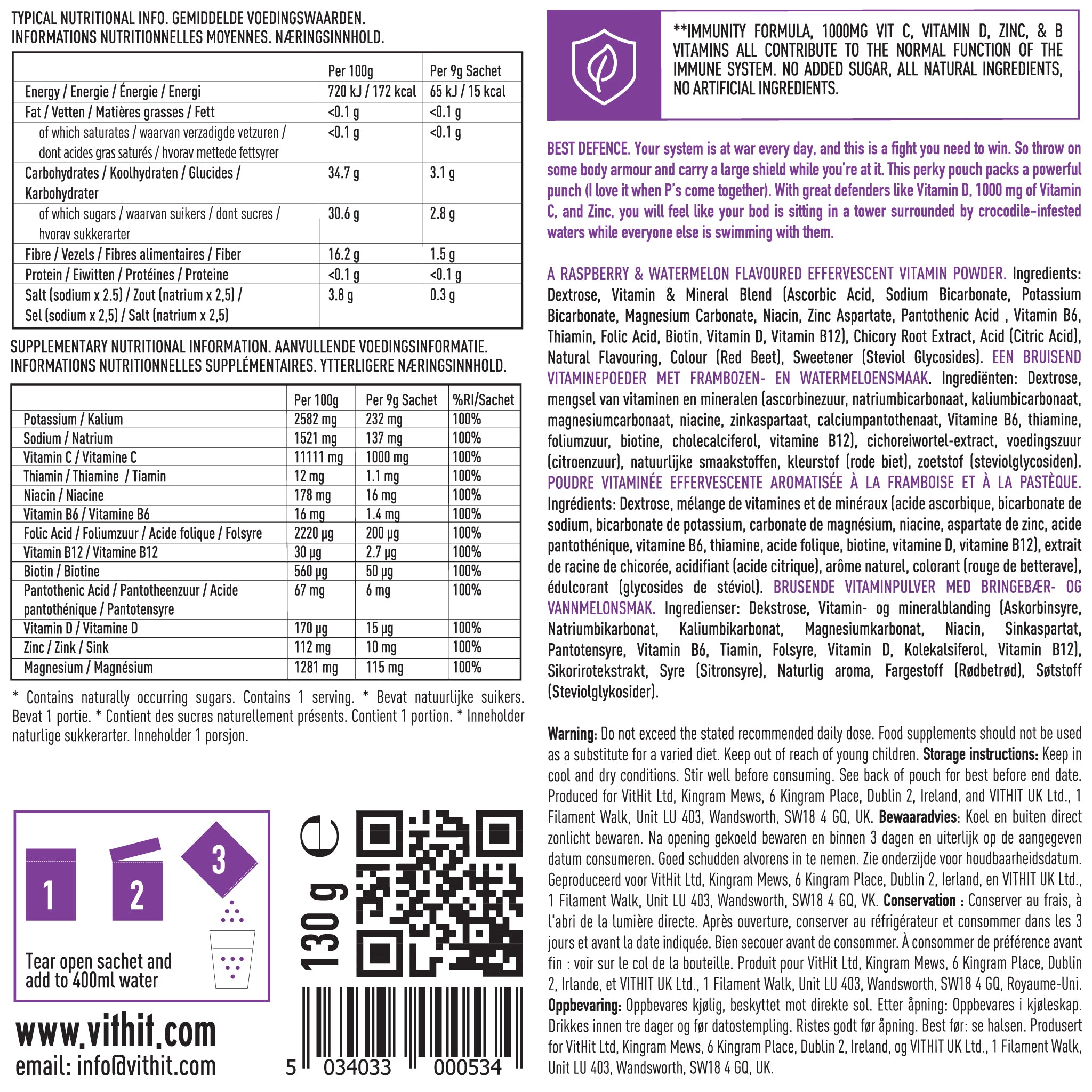 VITHIT THE GREAT DEFENDER - RASPBERRY & WATERMELON