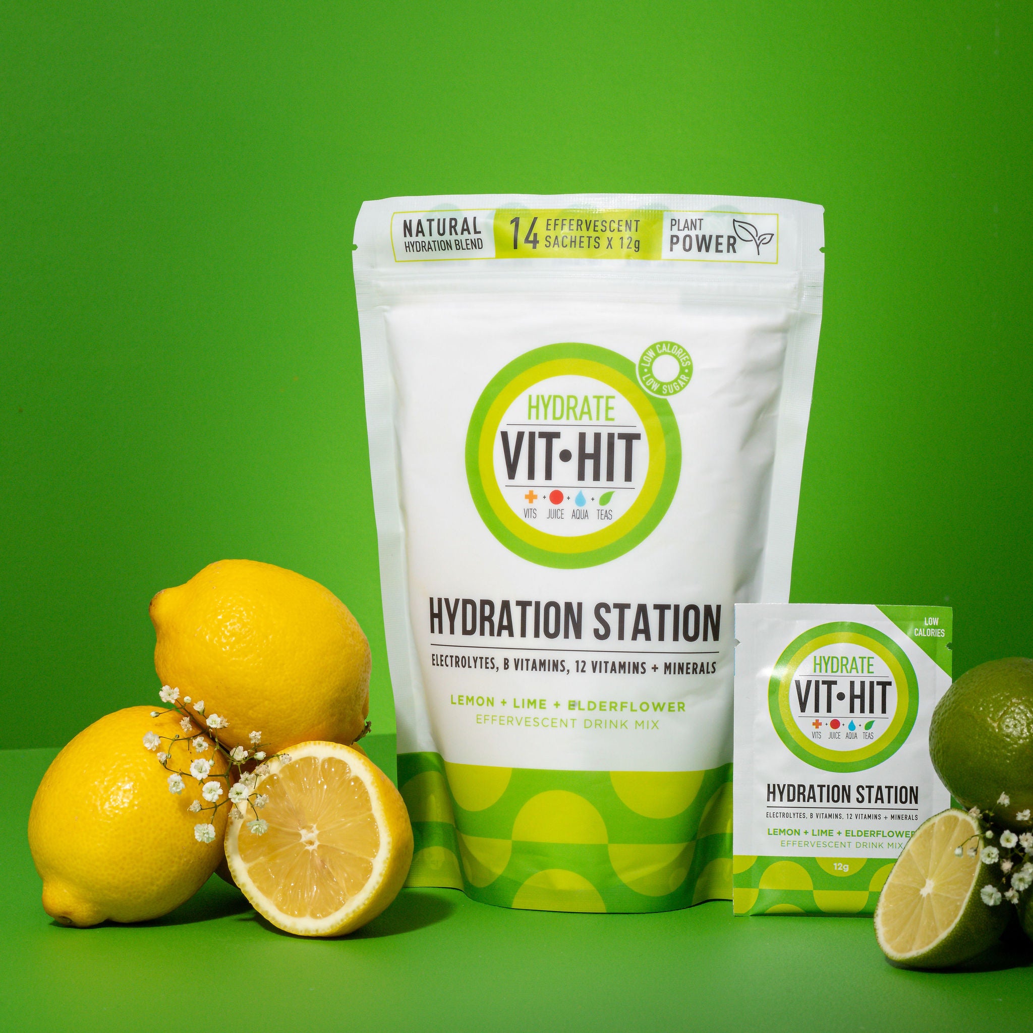 VITHIT HYDRATION STATION - LEMON, LIME & ELDERFLOWER