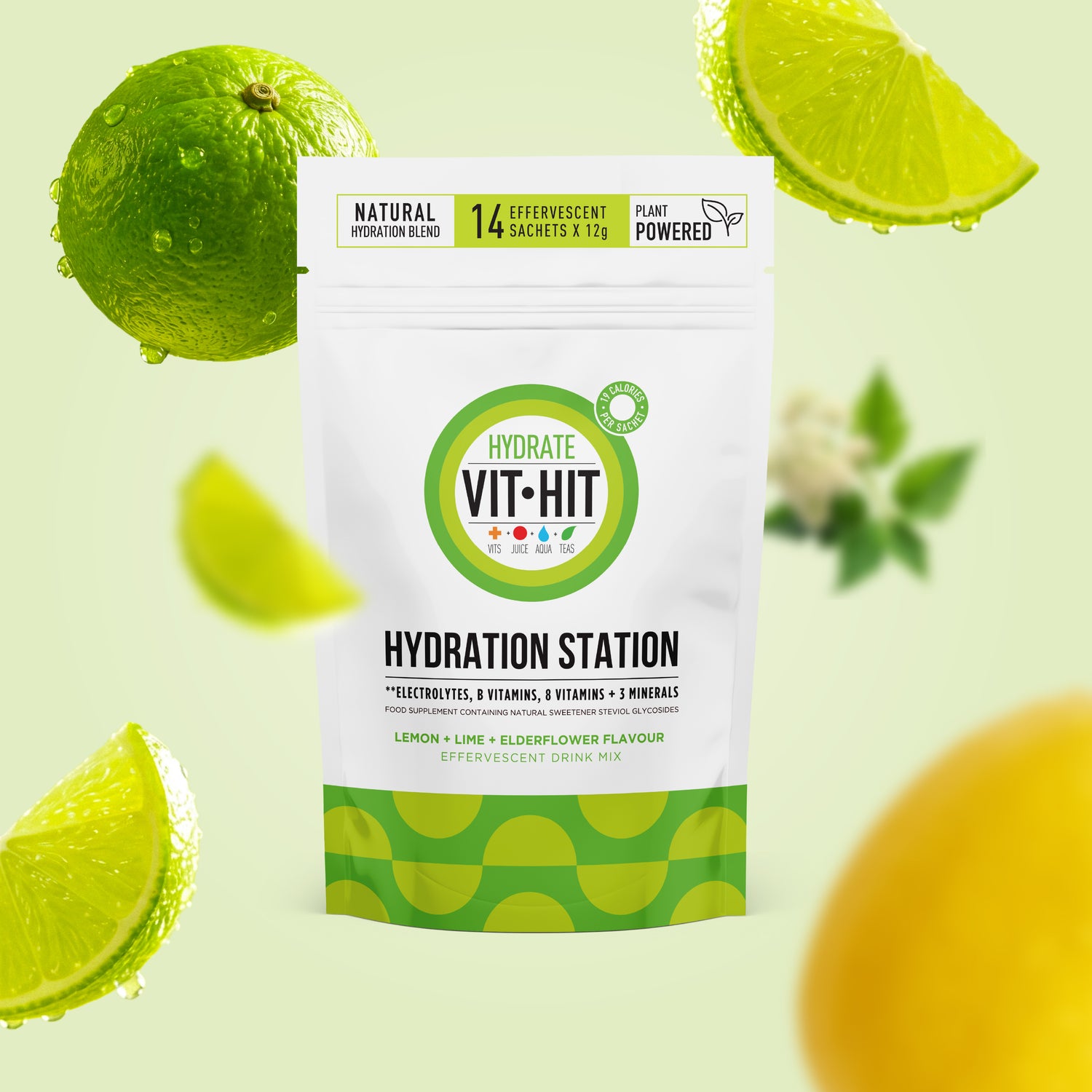 VITHIT HYDRATION STATION - LEMON, LIME &amp; ELDERFLOWER